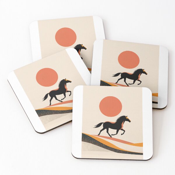 Item preview, Wall Art - Postcard - Running Free – Abstract Horse Sun designed and sold by ForeverPrintsOK.