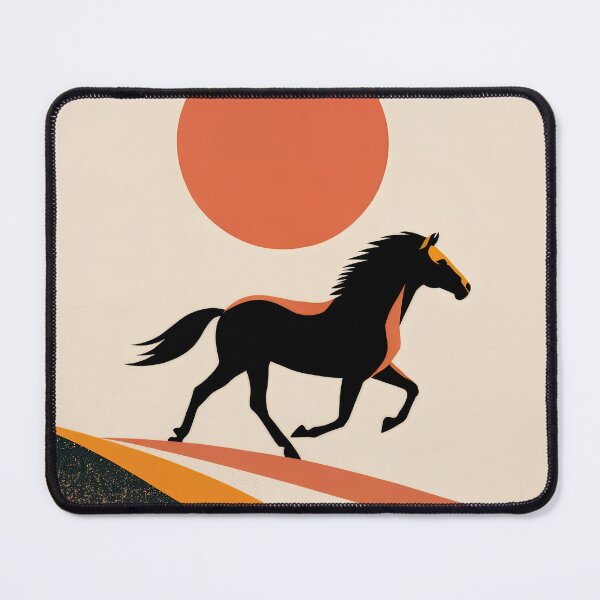Item preview, Wall Art - Postcard - Running Free – Abstract Horse Sun designed and sold by ForeverPrintsOK.