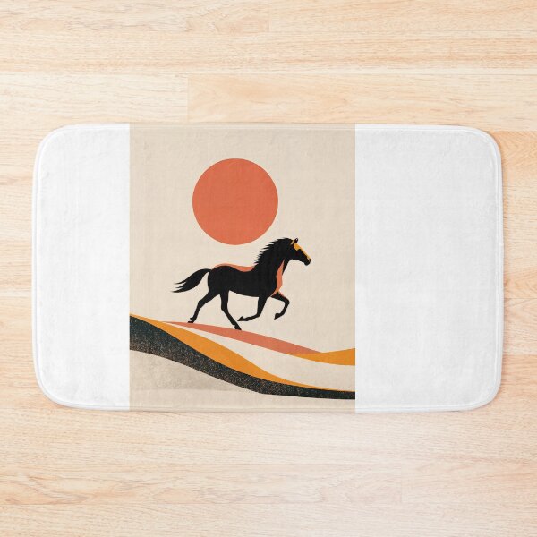 Item preview, Wall Art - Postcard - Running Free – Abstract Horse Sun designed and sold by ForeverPrintsOK.