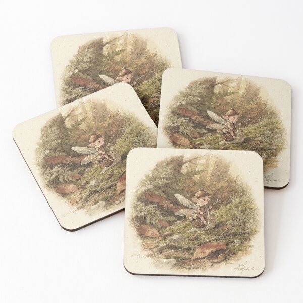 Item preview, Forest Pixie Riding a Snail Storybook Art designed and sold by PictorialWhimsy.