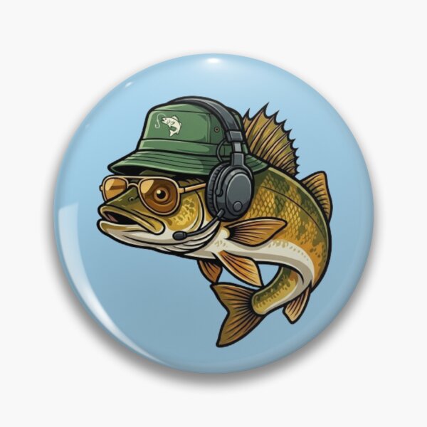 Item preview, Cool Bass Fish – Funny Aquatic Character Design designed and sold by Dogandesighn.