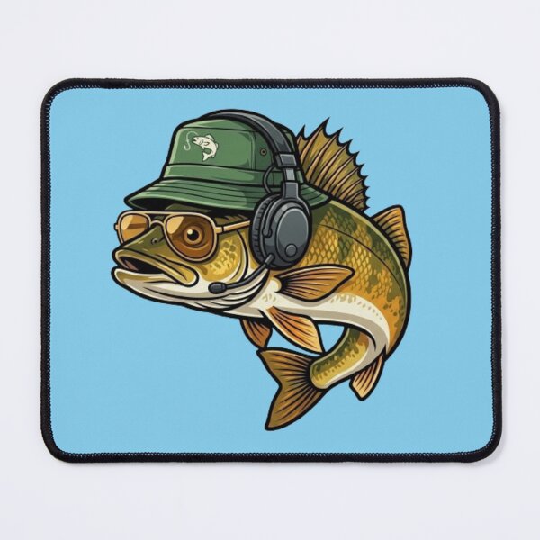 Item preview, Cool Bass Fish – Funny Aquatic Character Design designed and sold by Dogandesighn.