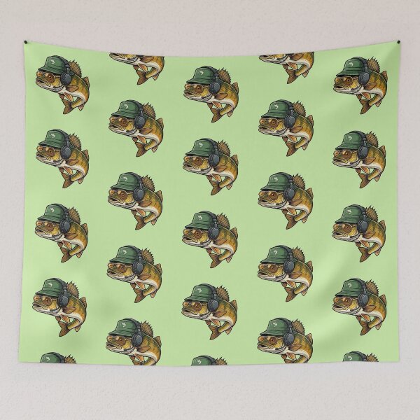 Item preview, Cool Bass Fish – Funny Aquatic Character Design designed and sold by Dogandesighn.