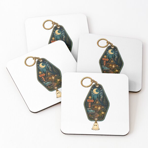Item preview, Haunted Cabin Motel Keychain designed and sold by EveryMeme.