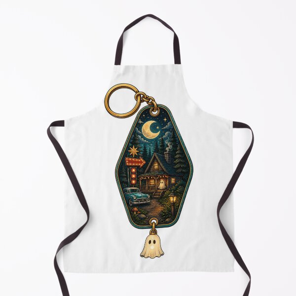 Item preview, Haunted Cabin Motel Keychain designed and sold by EveryMeme.