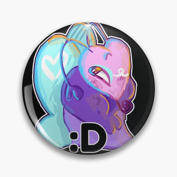 Item preview, Flutter sticker ":D" designed and sold by mothinashes.