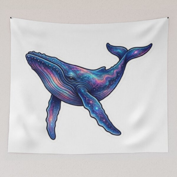 Item preview, Space Whale Surreal Cosmic Sticker designed and sold by ckartes100.