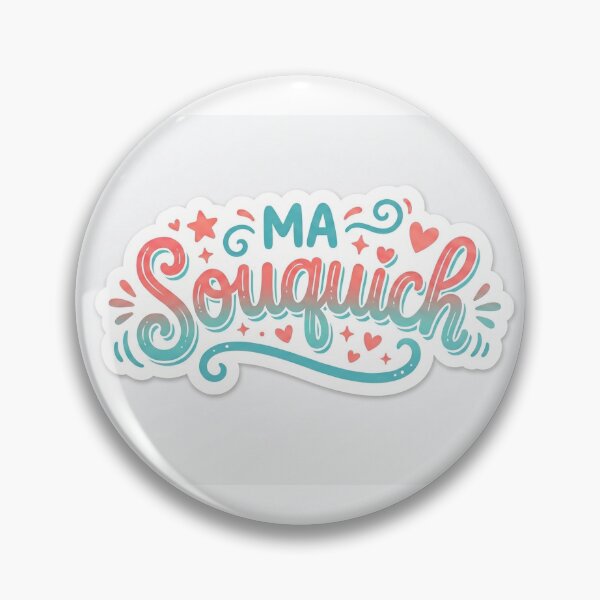 Item preview, Ma Souquich – Cute Pastel Typography Sticker designed and sold by studiohadiya.