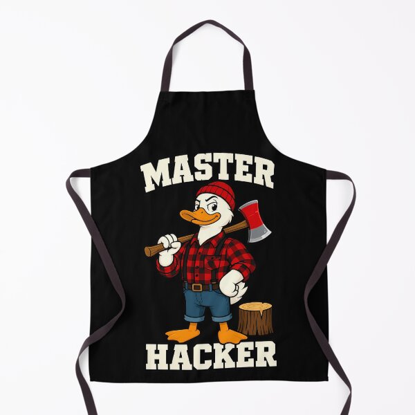 Item preview, Master Hacker Funny Lumberjack Duck Design designed and sold by TeeTimeTreasure.