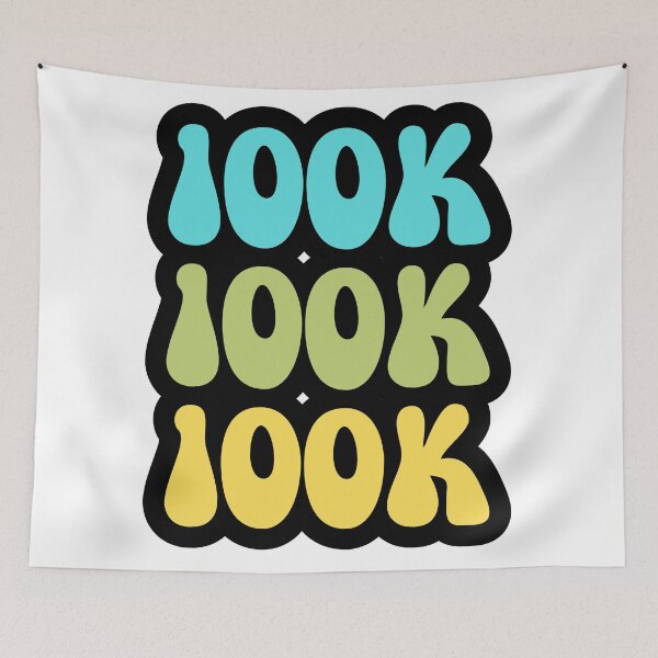 Item preview, 100K Success Motivation Typography Design designed and sold by variant designer.