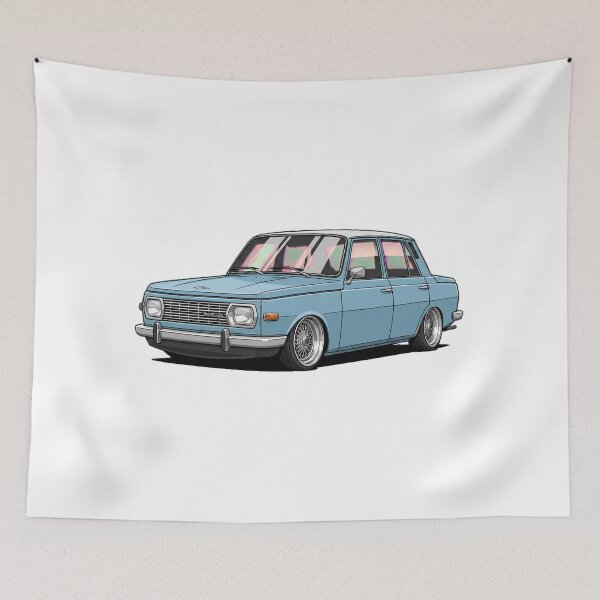 Item preview, Classic Wartburg 353 Lowered – Vintage East German Sedan Retro Automotive Design designed and sold by ArcticFoxStudio.
