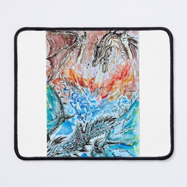 Item preview, Fatalis vs Alatreon Monster Hunter designed and sold by Inkhov Art.