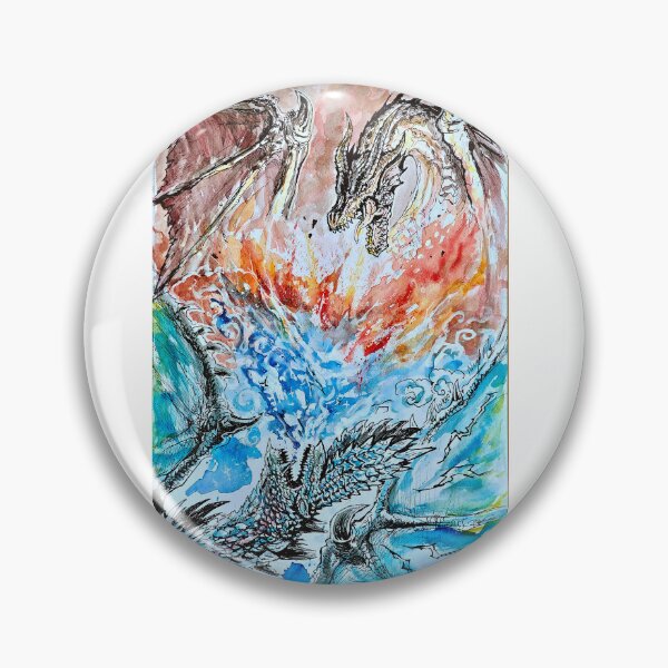 Item preview, Fatalis vs Alatreon Monster Hunter designed and sold by Inkhov Art.