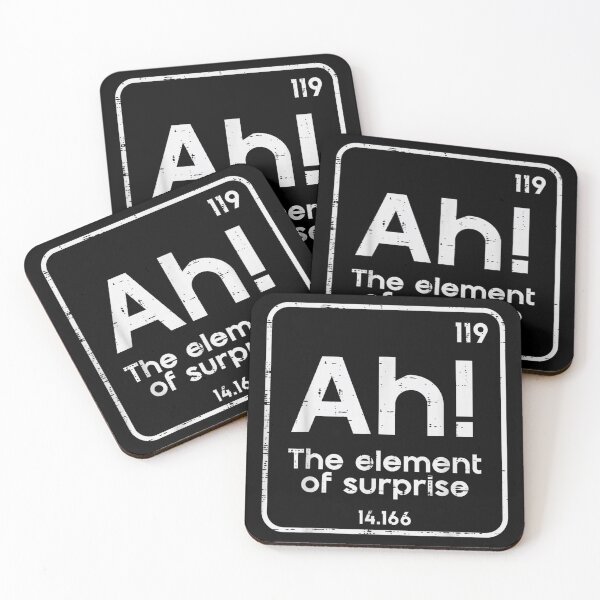 Item preview, Ah The Element of Surprise Funny Saying Meme  designed and sold by Serdinas.