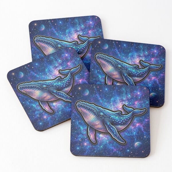 Item preview, Space Whale Surreal Cosmic Sticker designed and sold by ckartes100.