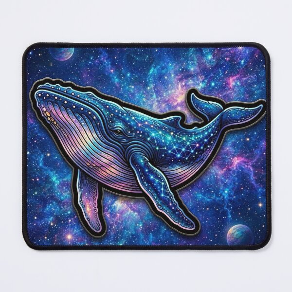 Item preview, Space Whale Surreal Cosmic Sticker designed and sold by ckartes100.