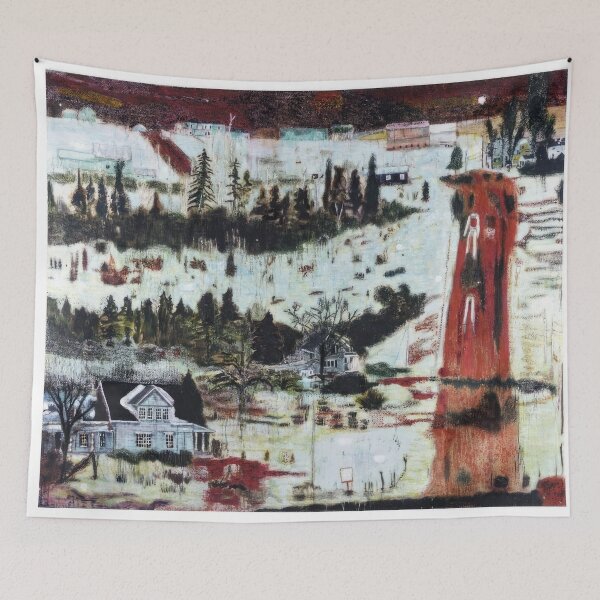 Item preview, Peter Doig (29) - Peter Doig - Dreamlike Landscape Inspired by Peter Doig | Contemporary Expressionist Art - Peter Doig - Peter Doig designed and sold by GabyDAlessandro.