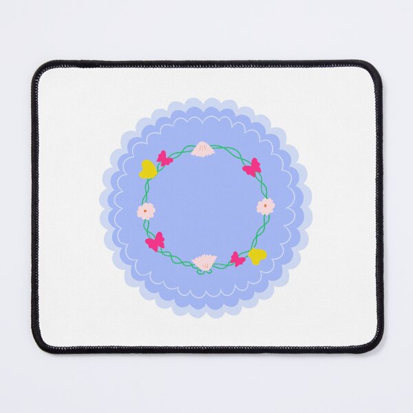 Item preview, Pastel Kawaii Floral Wreath Sticker Transparent Background designed and sold by NadDot.