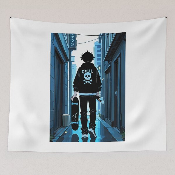 Item preview, Art - Character Urban Silhouette Anime Style designed and sold by AnimeShin.