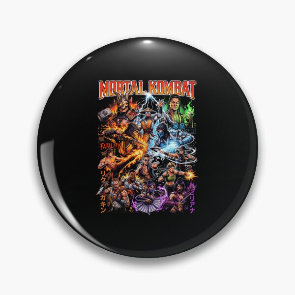 Item preview, Mortal Kombat Fatality Retro Arcade Fighting Game Character designed and sold by jinajinawoodood.
