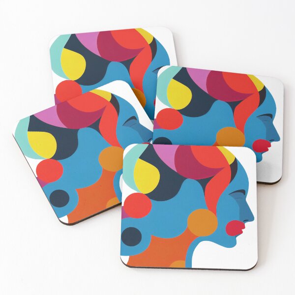 Item preview, abstract female human head. Abstract woman profiles. Mental health logo. designed and sold by ArtEventET.