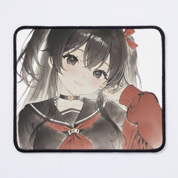 Item preview, Cute Goth Anime Girl in Red and Black Sailor Uniform designed and sold by HezeOtakuArt.