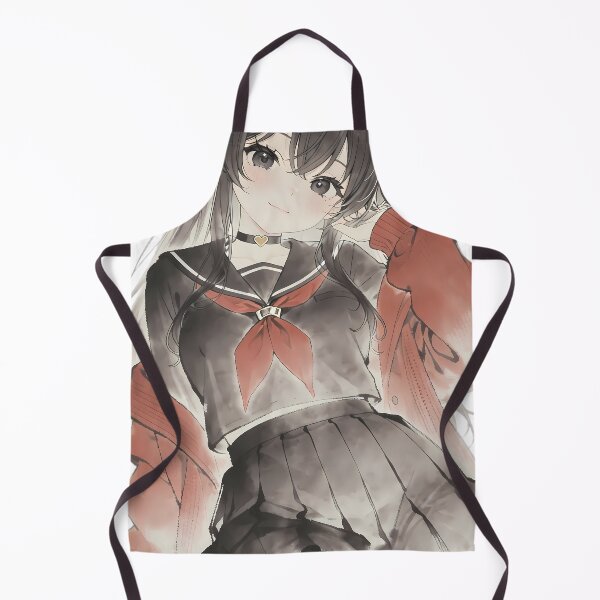 Item preview, Cute Goth Anime Girl in Red and Black Sailor Uniform designed and sold by HezeOtakuArt.