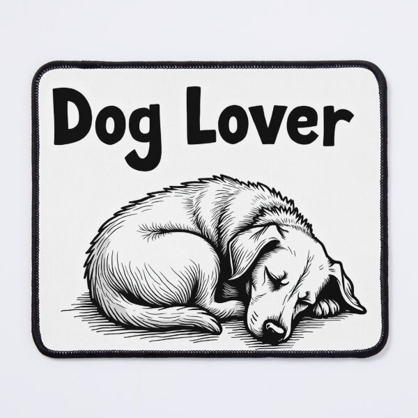 Item preview, Dog Lover, art print, dog sleeping designed and sold by barbastyle.