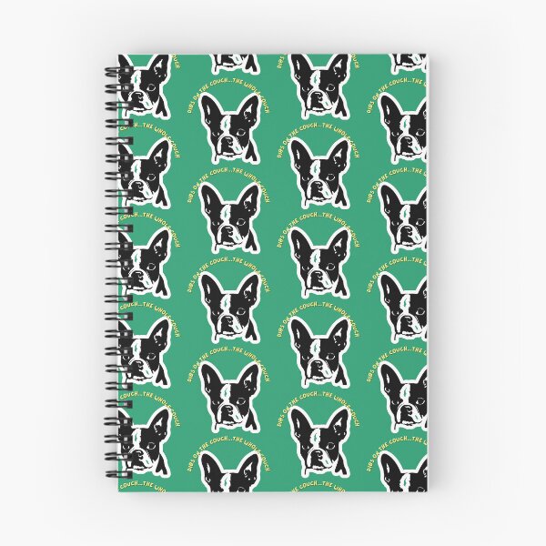 Item preview, "Dibs on the Couch" Boston Terrier design, Sarcastic Dog Art, Pet Lover Gift, Minimalist and Modern Style | Boston Terrier Decor designed and sold by Bossie Brand Apparel .