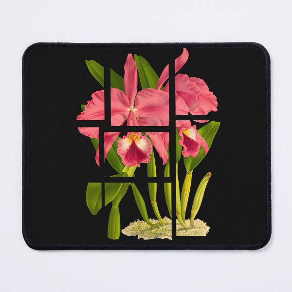 Item preview, Minimalist Cattleya labiata Orchid | Fragmented Botanical Art designed and sold by GreenVerseStore.