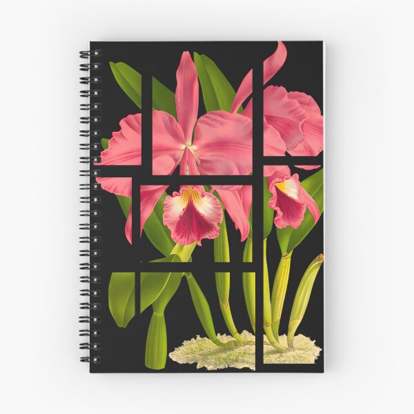 Item preview, Minimalist Cattleya labiata Orchid | Fragmented Botanical Art designed and sold by GreenVerseStore.