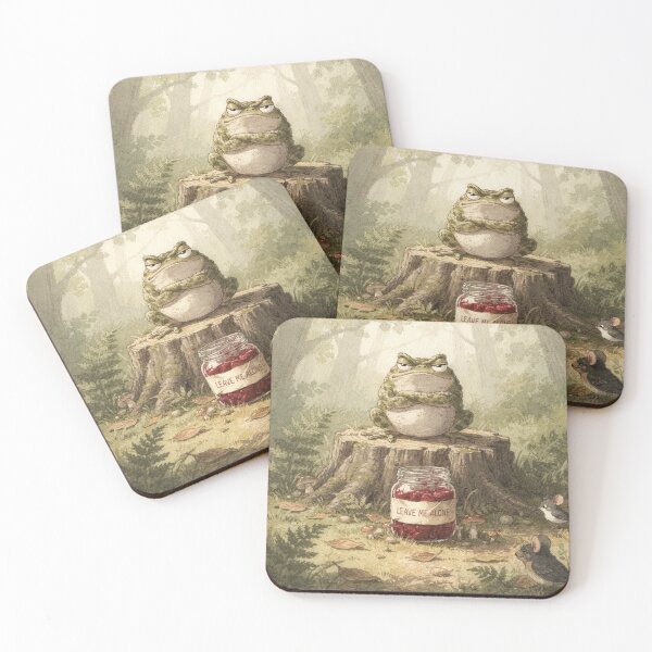 Item preview, Grumpy Toad Leave Me Alone Jam Jar Funny Art designed and sold by PictorialWhimsy.