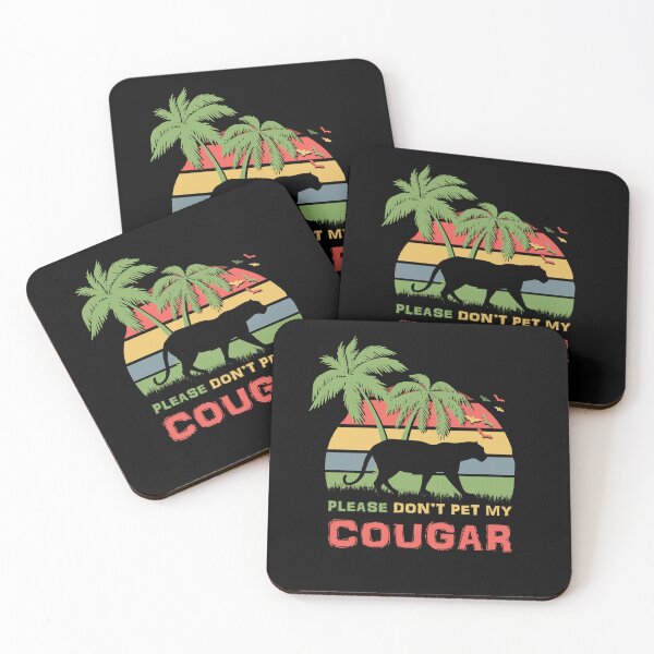 Item preview, Please Don't Pet My Cougar Funny Retro Sunset designed and sold by marke770.