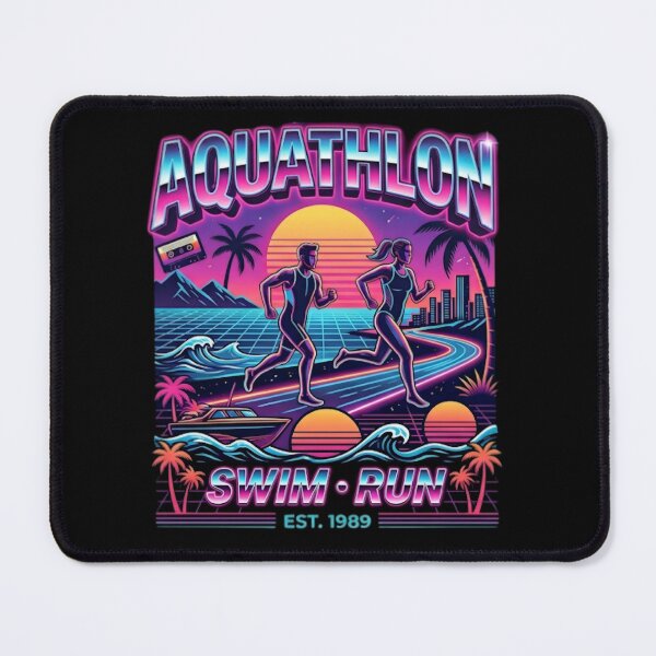 Item preview, Aquathlon Swim Run - Retro Sunset Athlete designed and sold by SidTastic .