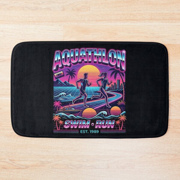 Item preview, Aquathlon Swim Run - Retro Sunset Athlete designed and sold by SidTastic .