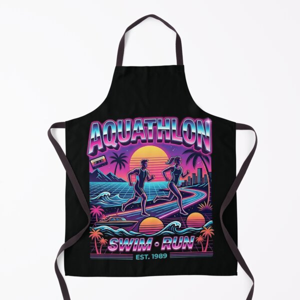 Item preview, Aquathlon Swim Run - Retro Sunset Athlete designed and sold by SidTastic .