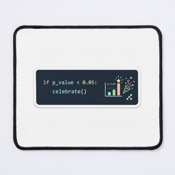 Item preview, If P Value Less Than 0.05 Celebrate Sticker designed and sold by HypatiaLab.