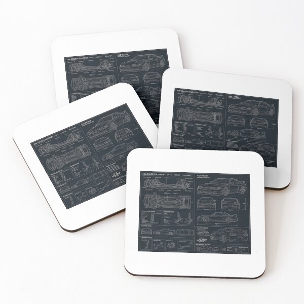 Item preview, JDM Chassis Blueprint — Built On Precision Poster designed and sold by MidnightPistons.