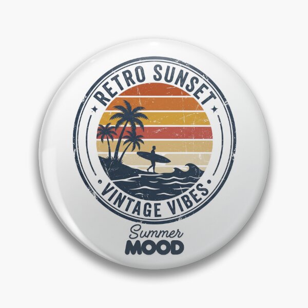 Item preview, Retro Vintage Sunset Aesthetic Design 80s inspired Retro Sun designed and sold by badis amroune.