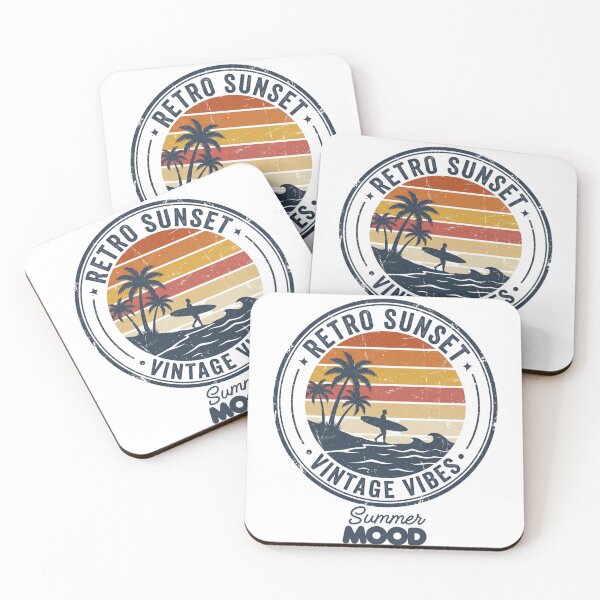 Item preview, Retro Vintage Sunset Aesthetic Design 80s inspired Retro Sun designed and sold by badis amroune.