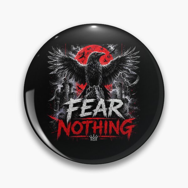 Item preview, Fear Nothing Raven Motivation Design designed and sold by IronDiscipline90.