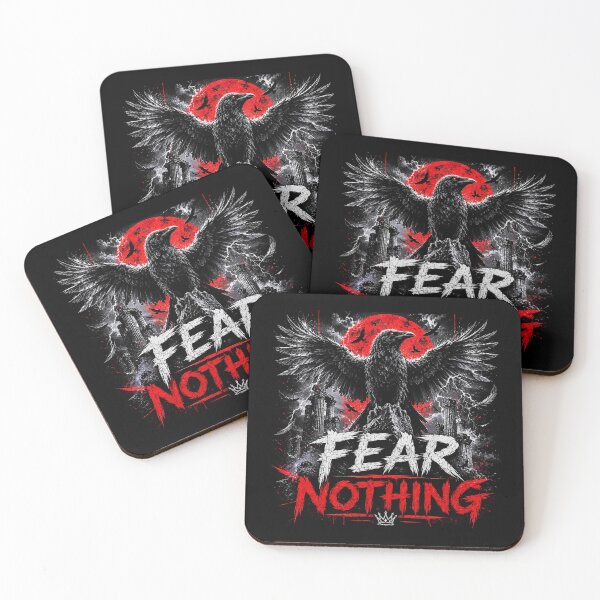 Item preview, Fear Nothing Raven Motivation Design designed and sold by Wild Horizon Studio.