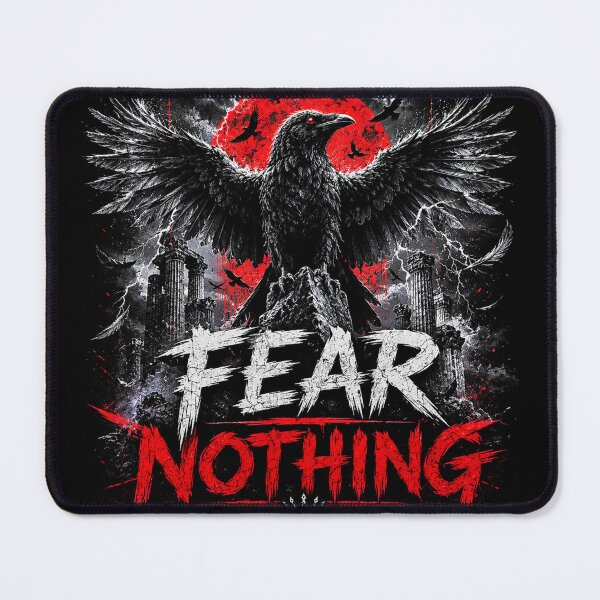 Item preview, Fear Nothing Raven Motivation Design designed and sold by Wild Horizon Studio.
