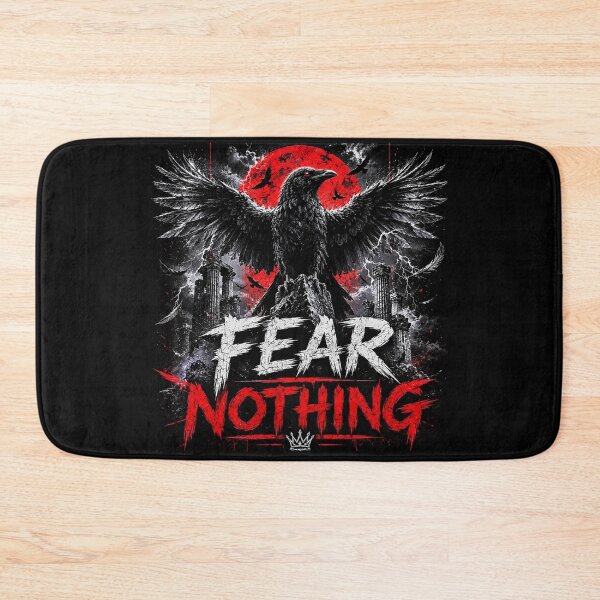 Item preview, Fear Nothing Raven Motivation Design designed and sold by Wild Horizon Studio.