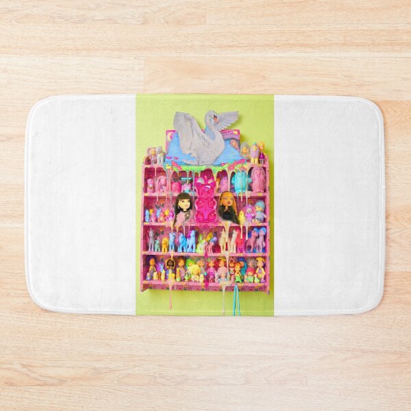 Item preview, Vibrant Vintage Toy Shelf Aesthetic (or Neon Kawaii Doll Collection Collage) designed and sold by y2kponyclub.