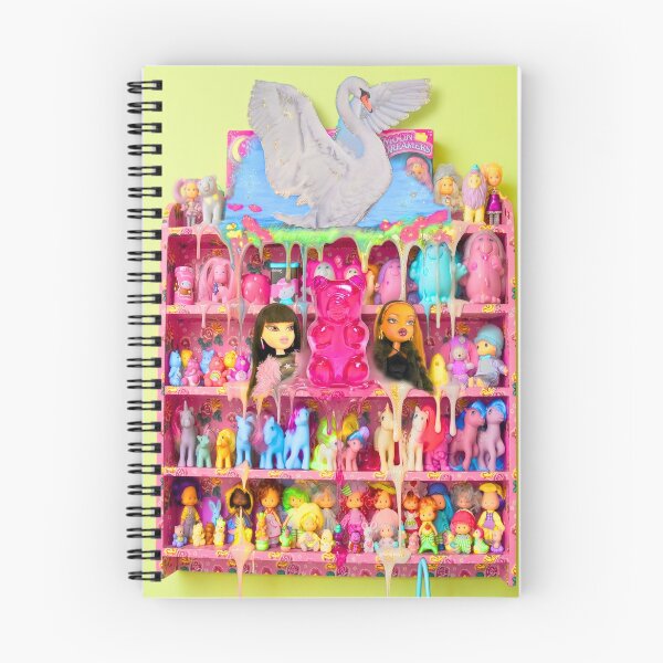 Item preview, Vibrant Vintage Toy Shelf Aesthetic (or Neon Kawaii Doll Collection Collage) designed and sold by y2kponyclub.