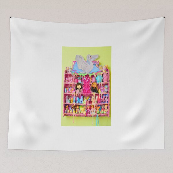 Item preview, Vibrant Vintage Toy Shelf Aesthetic (or Neon Kawaii Doll Collection Collage) designed and sold by y2kponyclub.