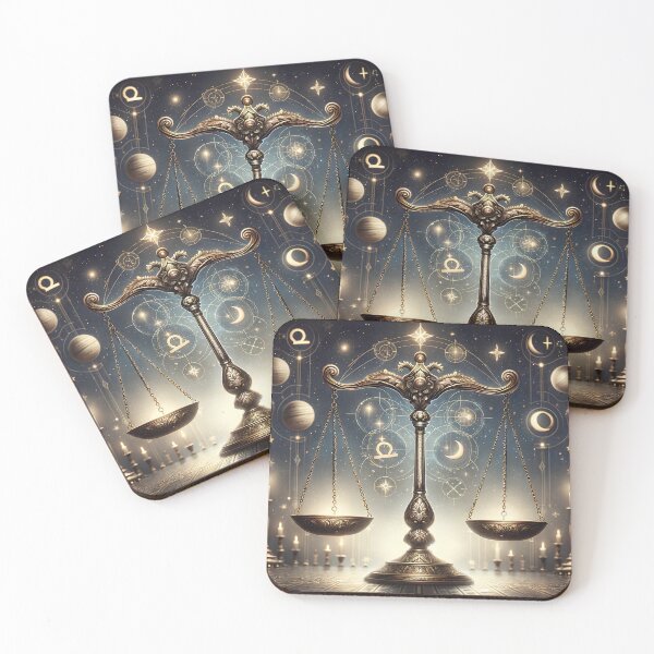 Item preview, Celestial Libra – Zodiac Scales of Cosmic Balance designed and sold by UmSkelig834.