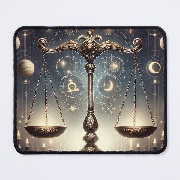 Item preview, Celestial Libra – Zodiac Scales of Cosmic Balance designed and sold by UmSkelig834.