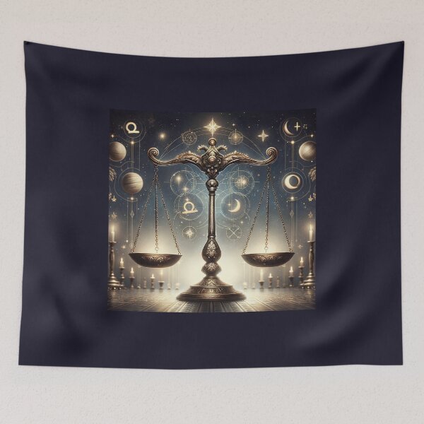 Item preview, Celestial Libra – Zodiac Scales of Cosmic Balance designed and sold by UmSkelig834.